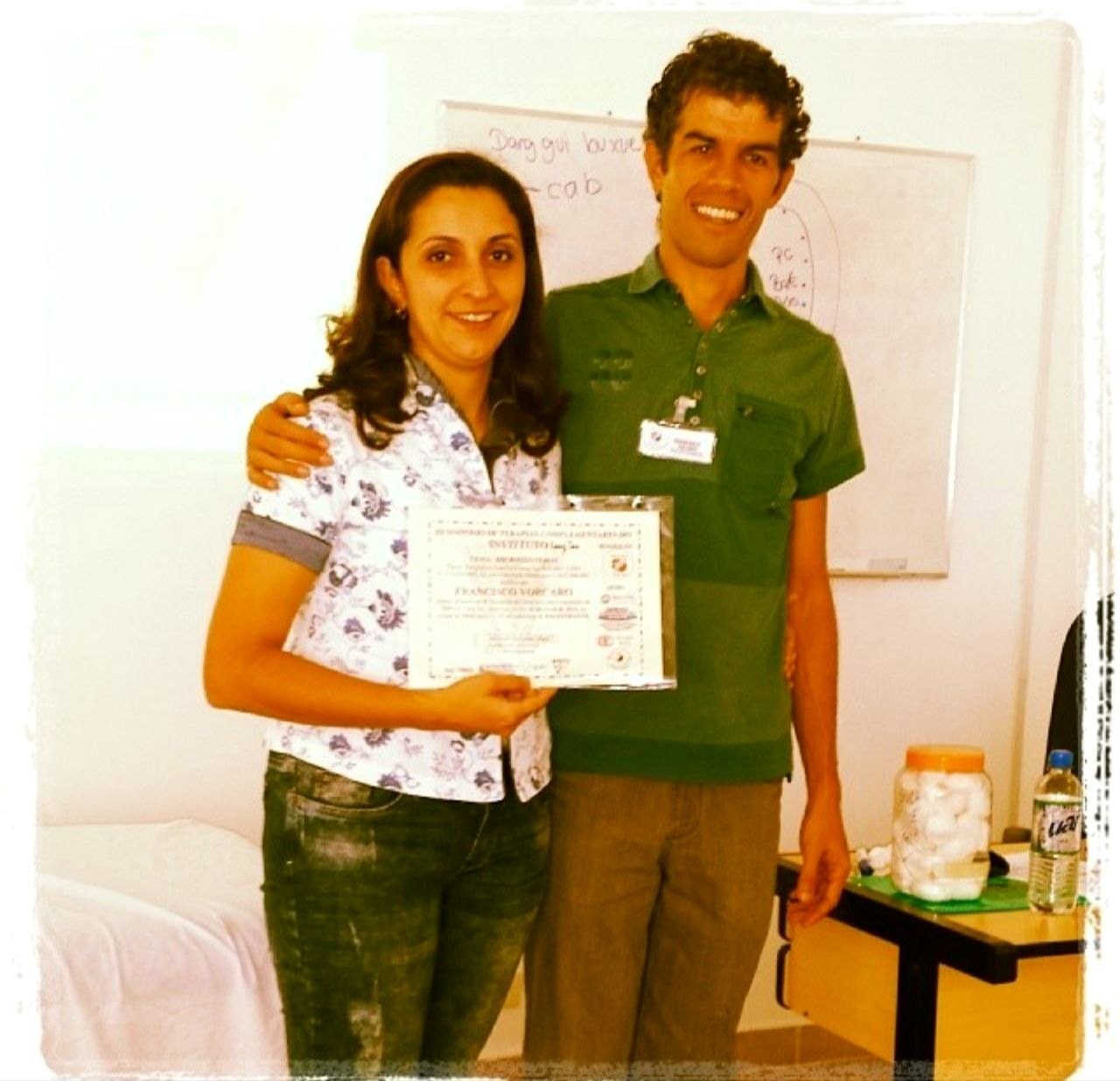 Prof. Camille e Prof. Francisco Vorcaro no Simpósio do Instituto Long Tao (sede Vila Bastos/Santo André)