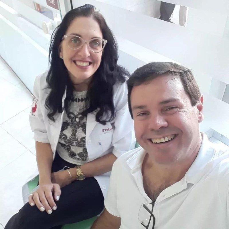 Francisco Madureira e Denise Darin: simpatia e acolhimento numa só foto